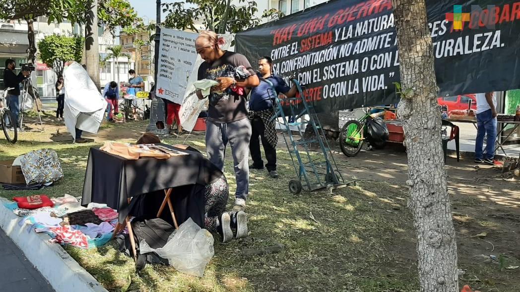 Instalan bazar en Tranvía del Recuerdo de Veracruz