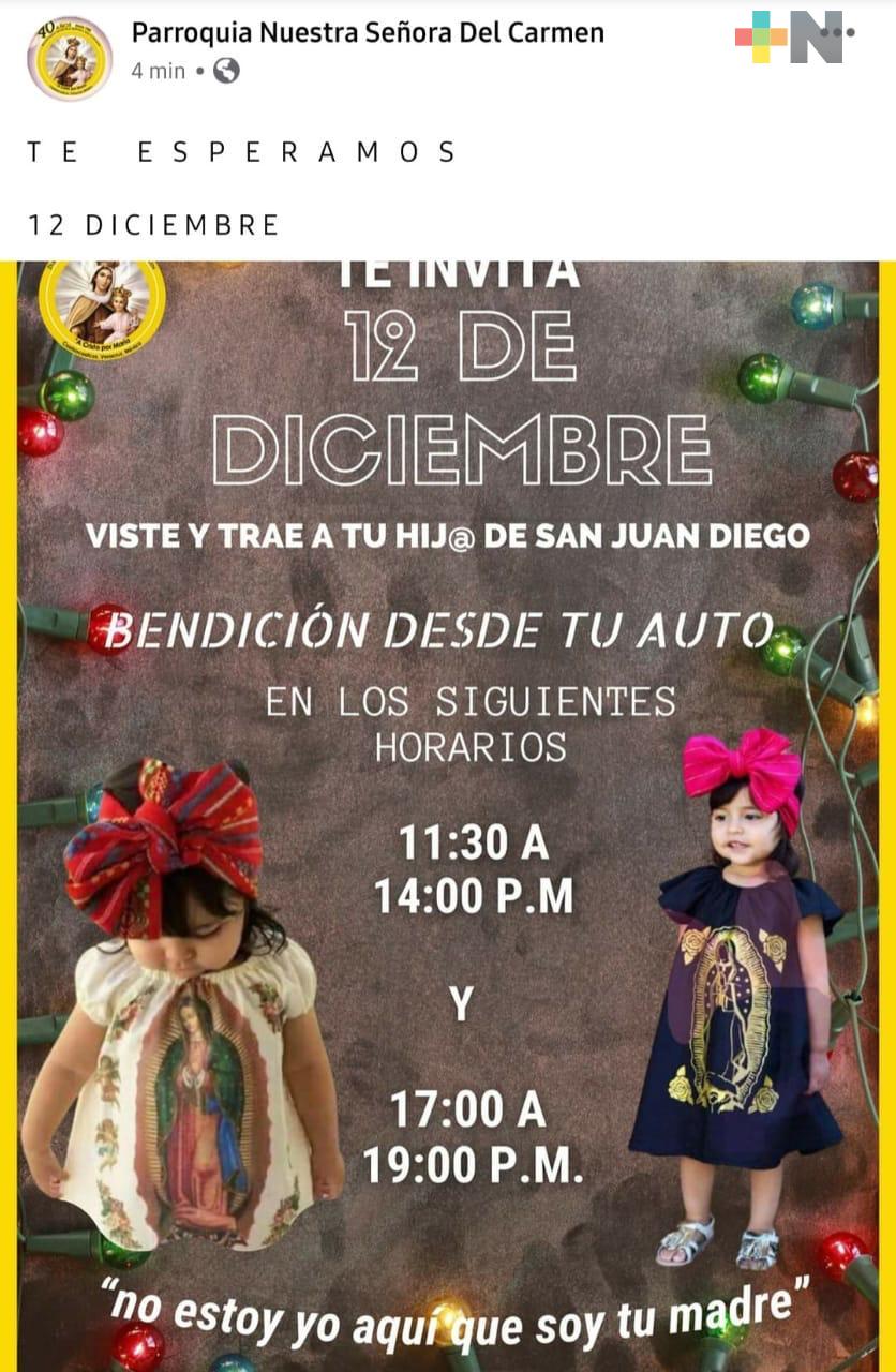 Desde automóviles, menores podrán recibir bendiciones en iglesias de Coatzacoalcos