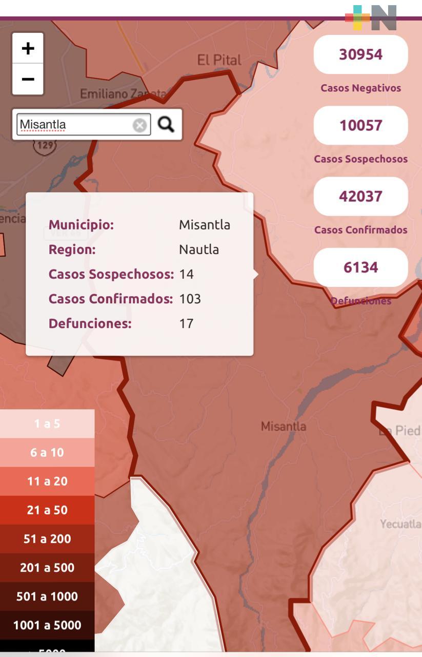 En Misantla, autoridades redoblan esfuerzos para evitar la dispersión del virus