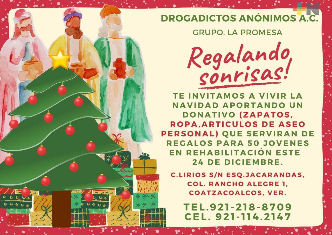 Iniciaron colecta para los jóvenes que están en rehabilitación en Coatzacoalcos