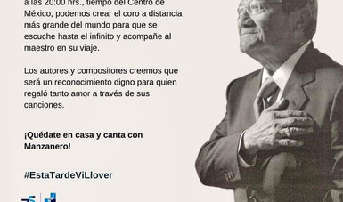 Secretaría de Cultura alista el Homenaje Nacional a Armando Manzanero