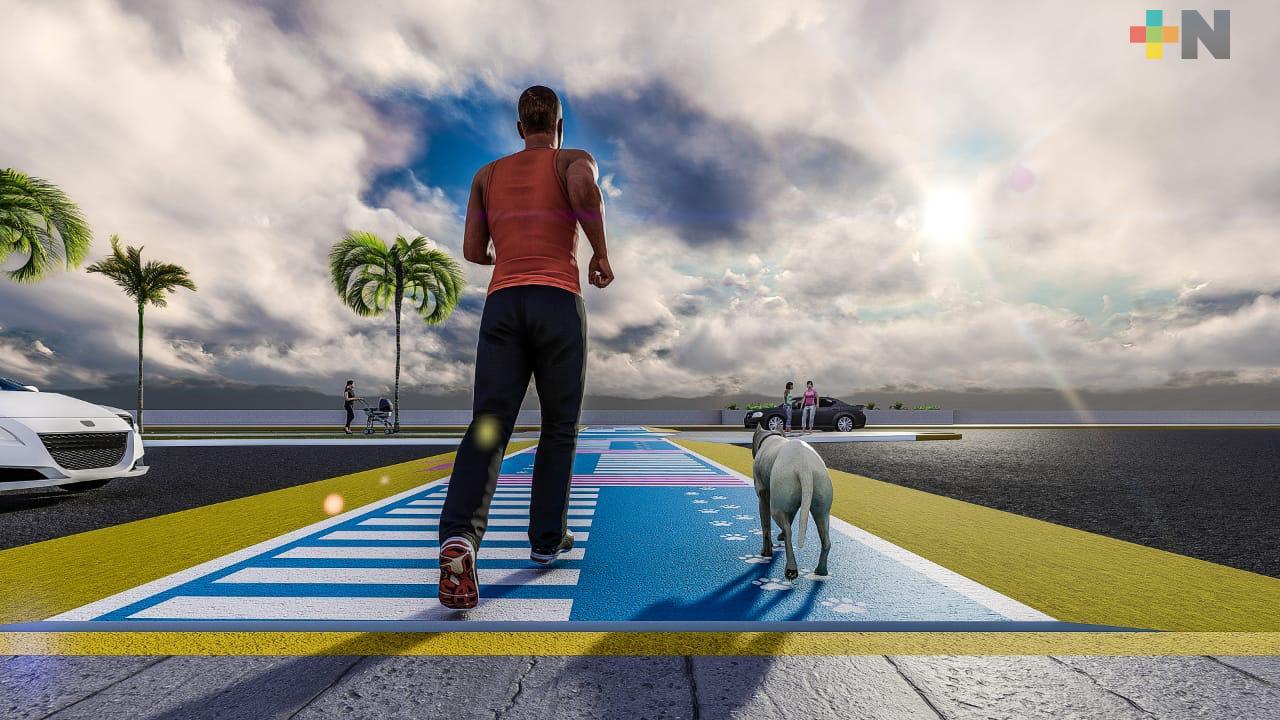 Buscan embellecer cruce peatonal de Coatzacoalcos, similar a escalinatas del malecón costero