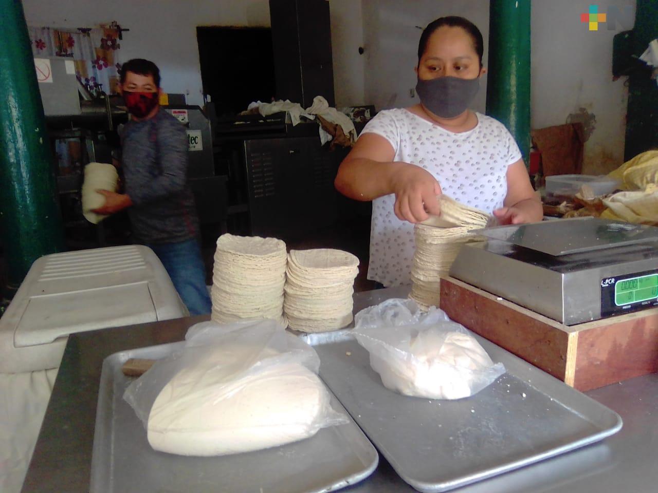 Precio del kilo de tortilla aumentará un peso en Veracruz esta semana