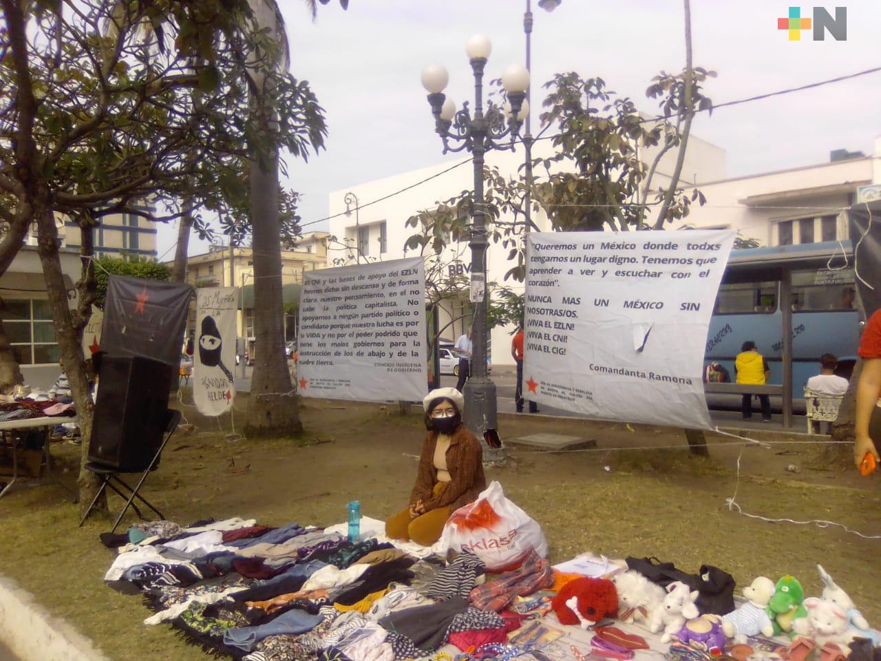 Continúa bazar en zona del Tranvía del Recuerdo en el puerto de Veracruz