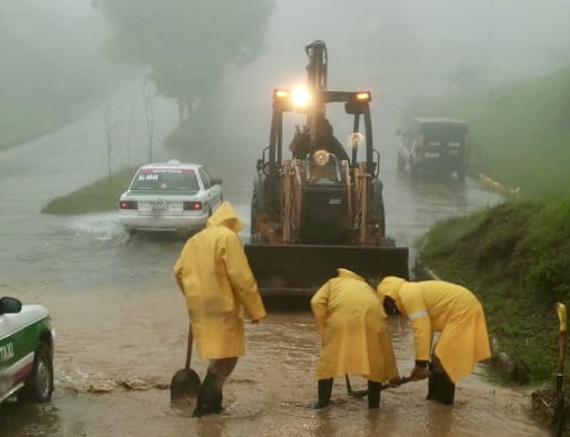 Intensa y prolongada lluvia cayó sobre Xalapa; podría ser récord para un mes de enero
