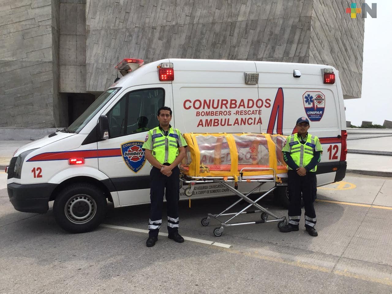 Paramédicos de Bomberos Conurbados se preparan para posible repunte de contagios de COVID-19