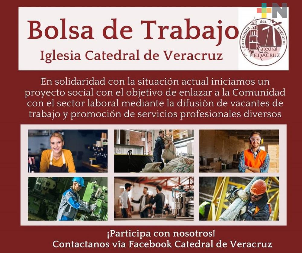 Catedral del municipio de Veracruz inició el proyecto de Bolsa de Trabajo