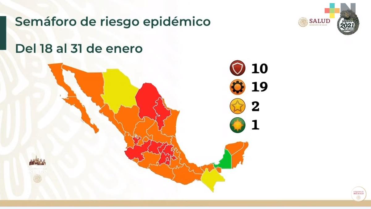 Regresa Veracruz al semáforo naranja