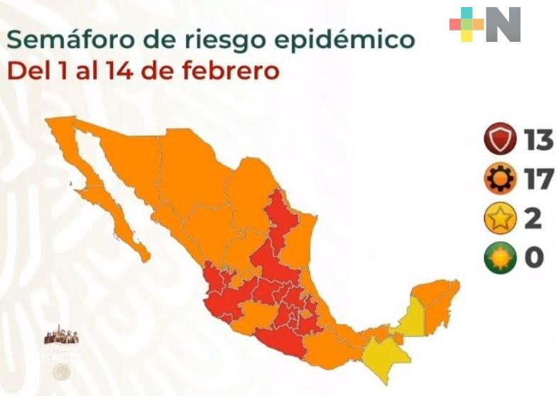 Veracruz se mantiene en semáforo naranja