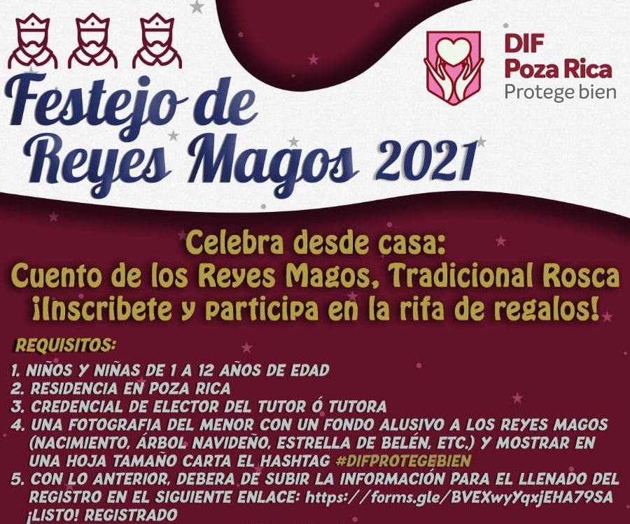 DIF de Poza Rica prepara festejo de Reyes Magos virtual
