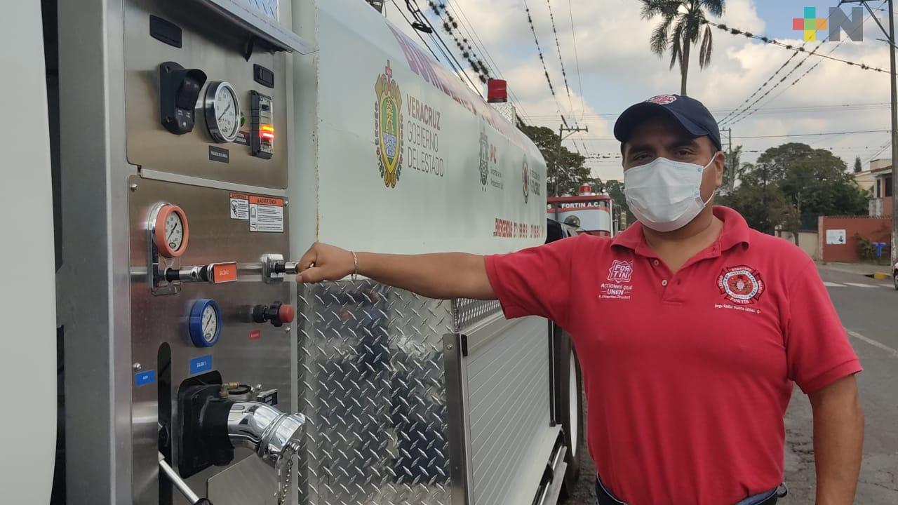 Entrega PC un nuevo vehículo a bomberos de Fortín