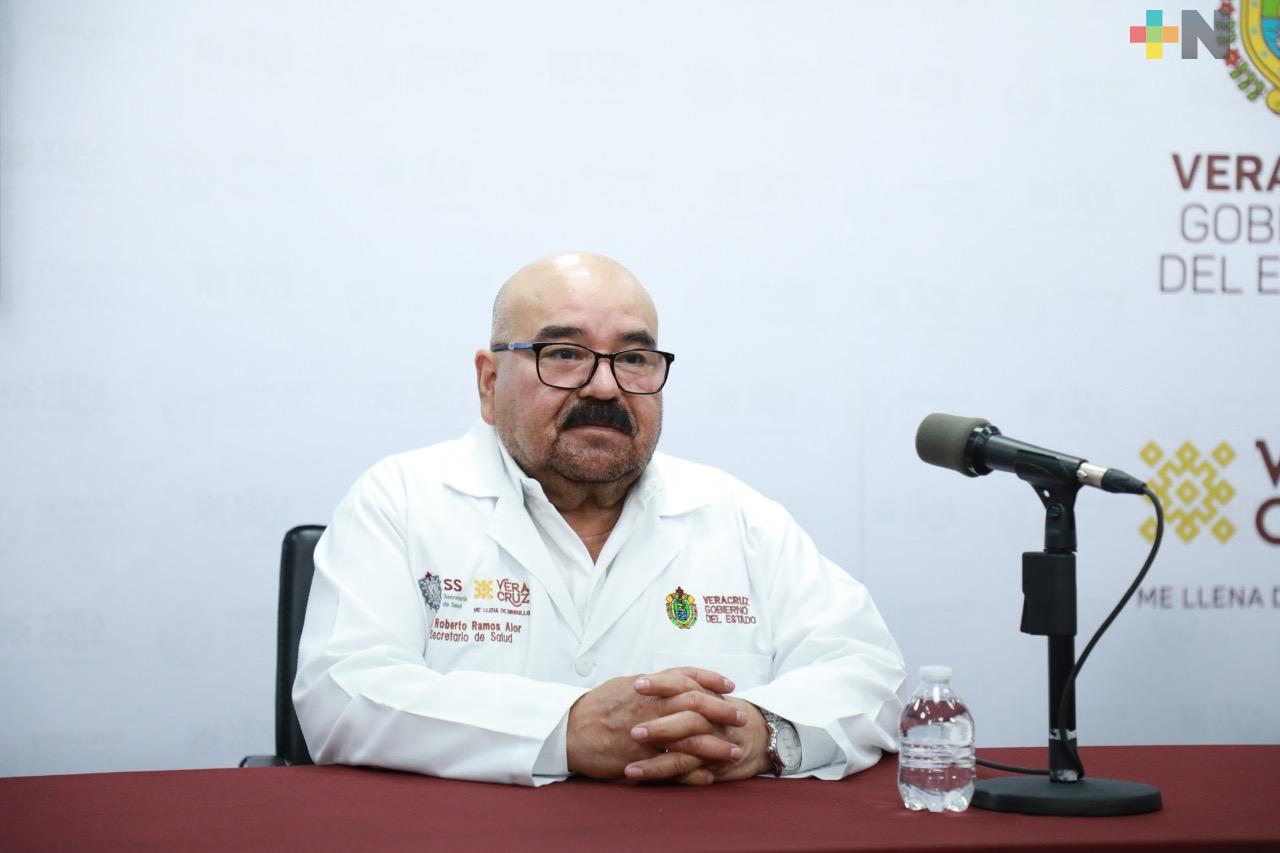 Se registran 193 casos nuevos de COVID-19 en Veracruz