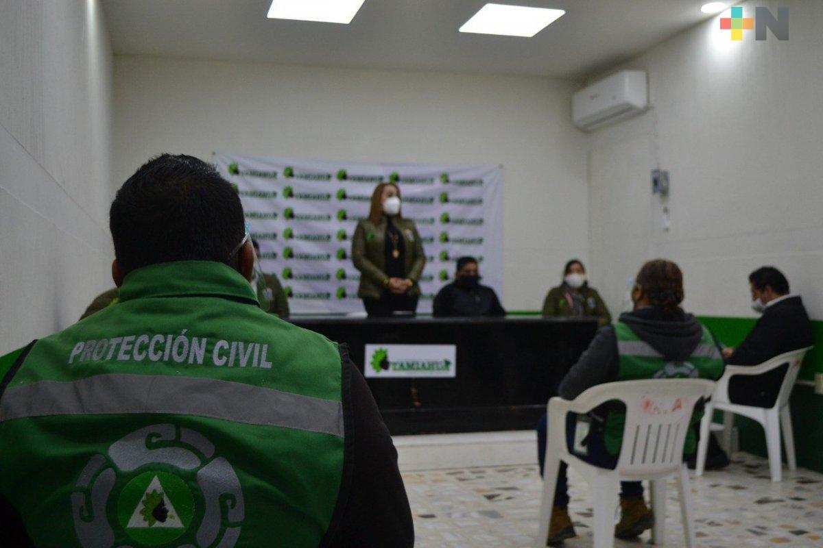 Dotan de insumos sanitarios a personal municipal en Tamiahua