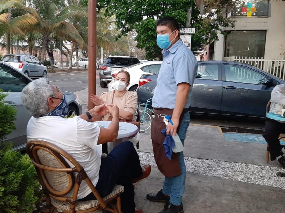70 por ciento de personal que labora en restaurantes de Boca del Río, se encuentra inmunizado contra Covid