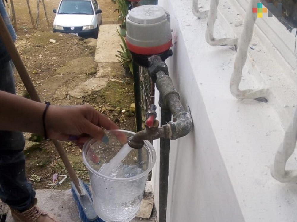 Servicio de agua será reactivado de manera gradual en colonias de Xalapa