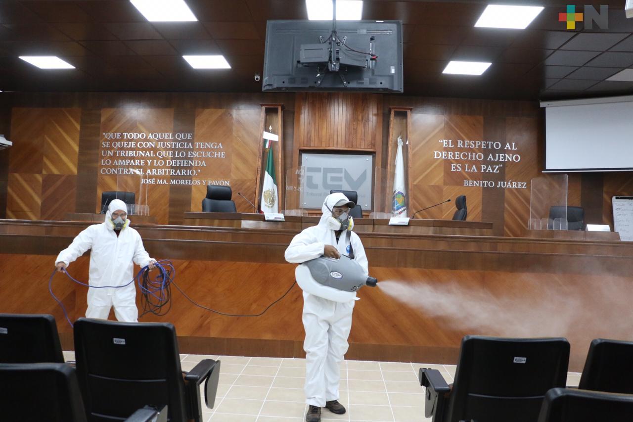 Tribunal Electoral de Veracruz refuerza acciones contra el COVID-19