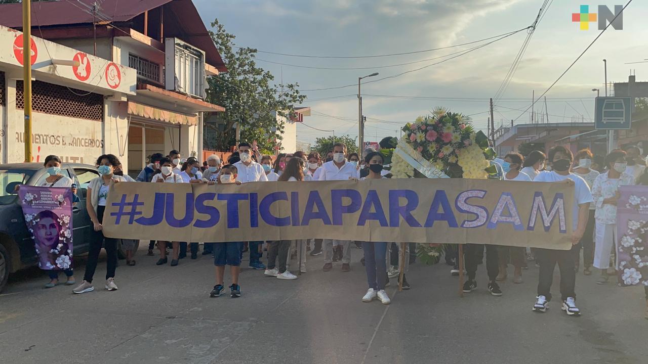 «Justicia para Sam», realizan marcha silenciosa en Jáltipan