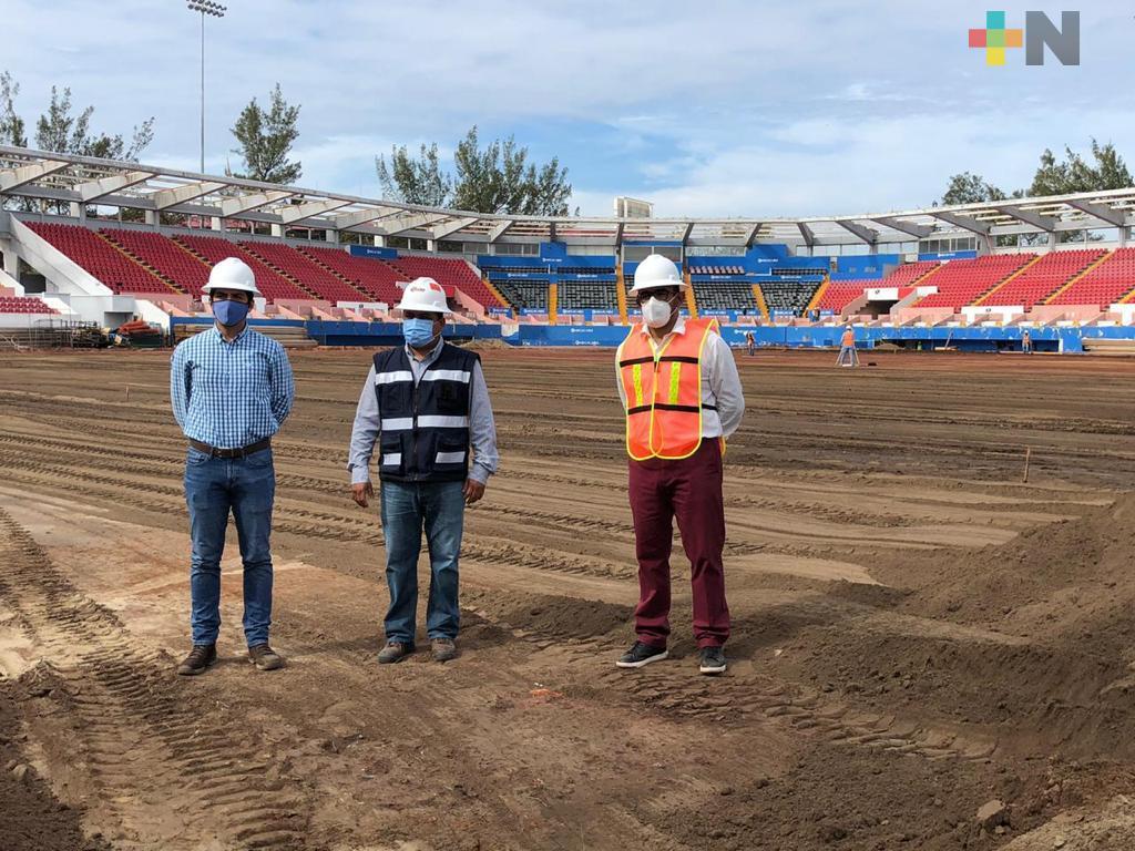 Supervisaron remodelación del parque Beto Ávila para el regreso del Águila de Veracruz