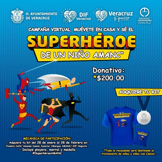 Organizan campaña virtual «Sé el superhéroe de un niño AMANC»