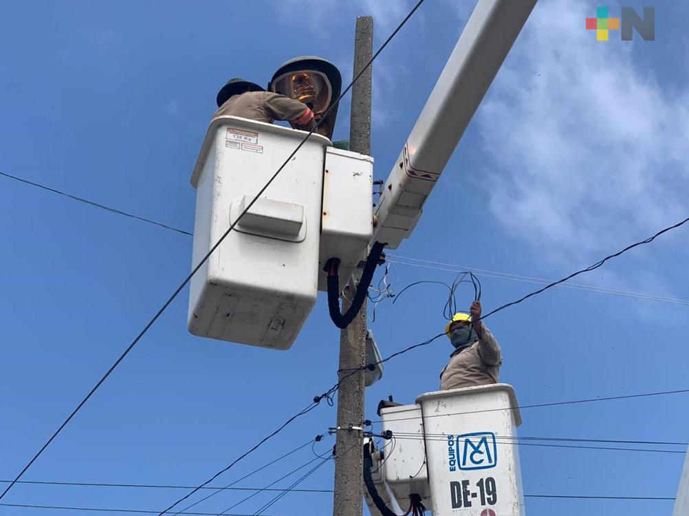 Ayuntamiento de Coatzacoalcos arrancó rehabilitación del sistema de alumbrado público