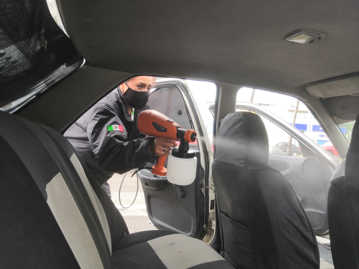 Transporte Público reforzó desinfección de unidades del transporte público en Veracruz-Boca del Río