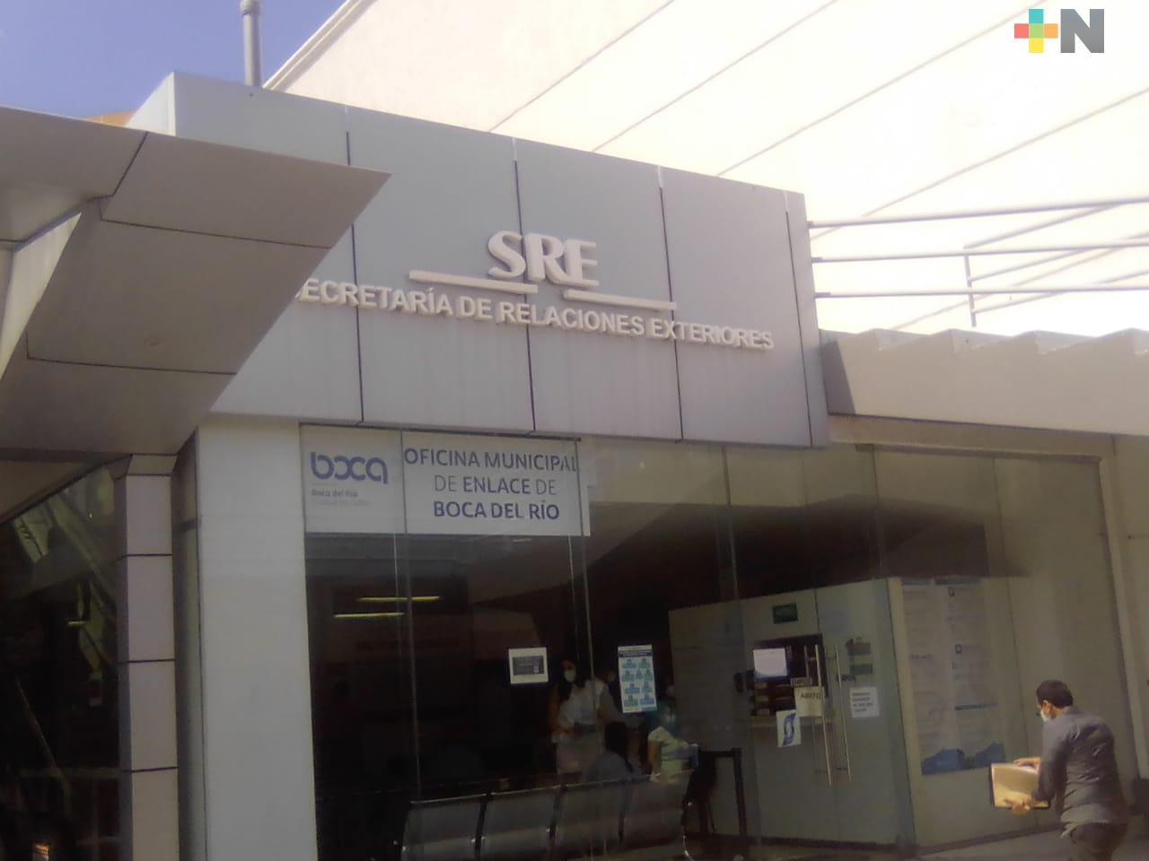 Aumentan citas para tramitar pasaportes en el municipio de Boca del Río