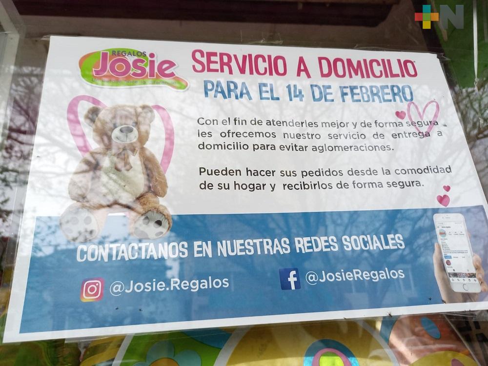 Comerciantes de Coatzacoalcos optan por venta en línea para el Día del Amor y la Amistad