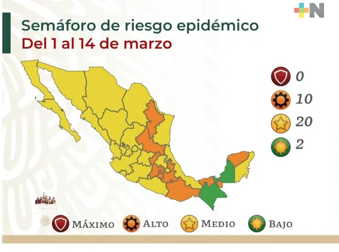 Pasa Veracruz a semáforo amarillo