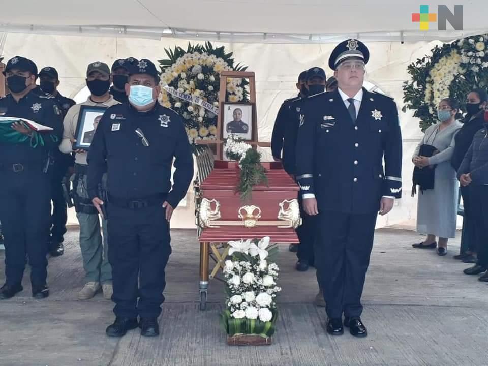 Con honores despide SSP a policías caídos en Orizaba
