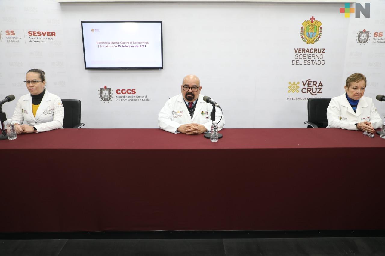 Se registran 196 casos nuevos de COVID-19 en Veracruz