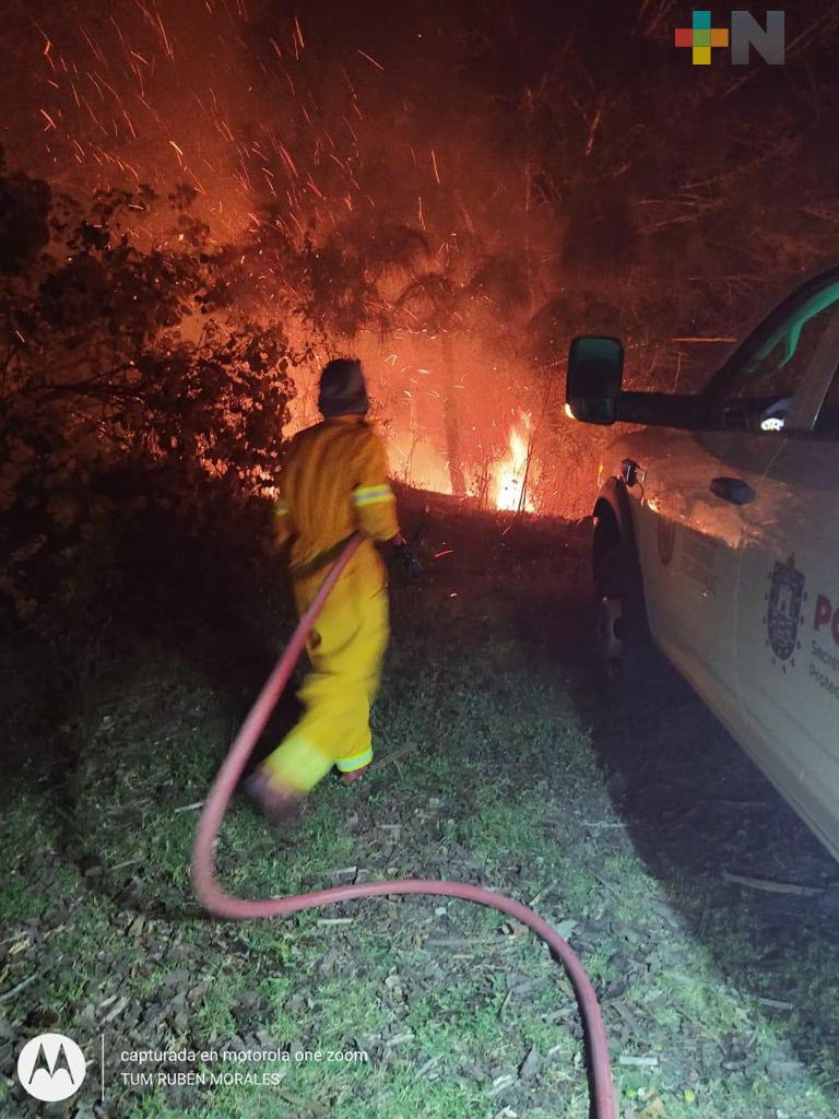 Incendio forestal en Tatatila está controlado en un 90%