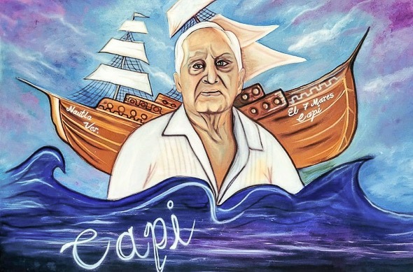 A través de murales, se inició el rescate de la identidad de Nautla: Eric Cisneros