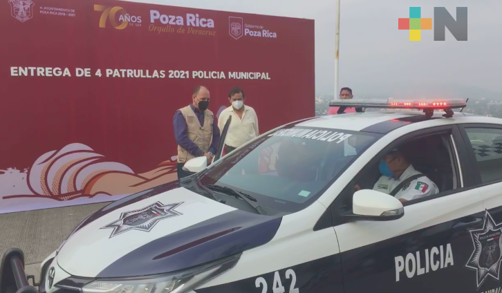 Ayuntamiento de Poza Rica fortalece Policía Municipal con 4 patrullas