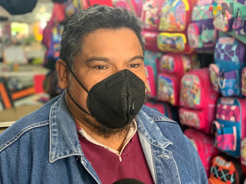 Pandemia reduce a cero venta de mochilas en Coatzacoalcos