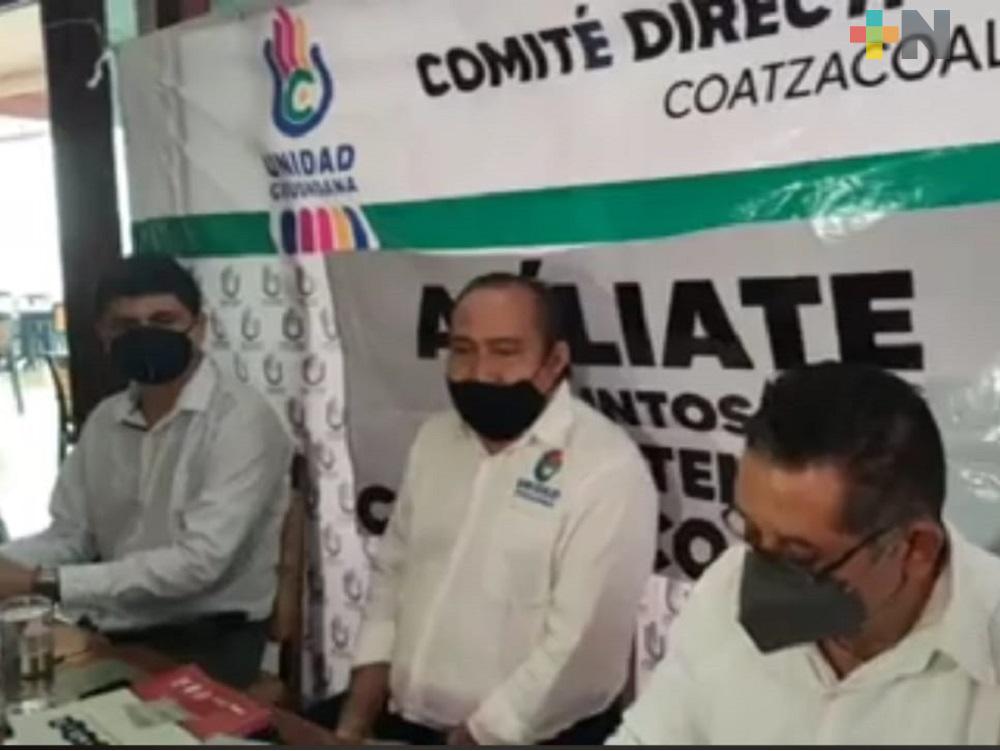 Partido Político Unidad Ciudadana presentó su campaña de afiliaciones en Coatzacoalcos
