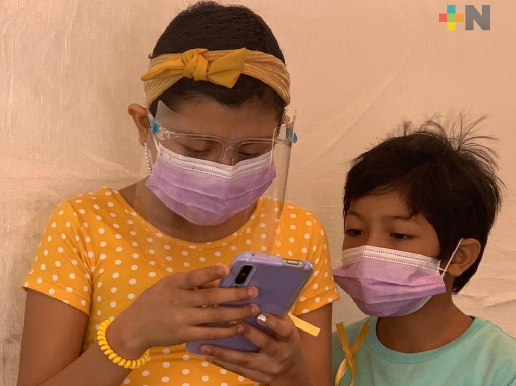 A través de TikTok, la niña Vanesa se olvida del cáncer que padece, en Coatzacoalcos
