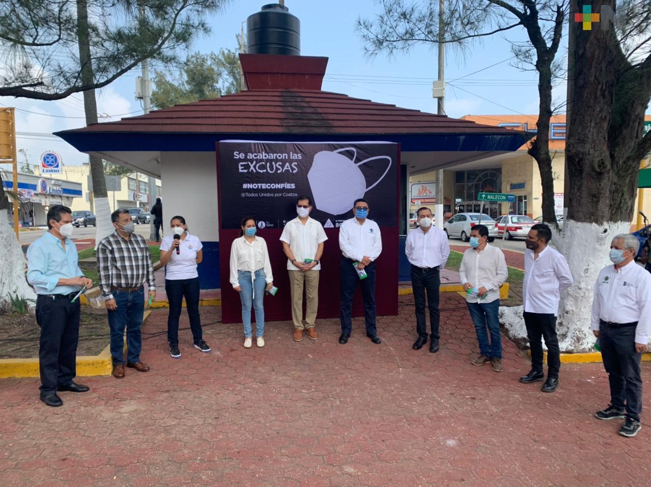 En Coatzacoalcos, fortalecen estrategia para reducir contagios de coronavirus