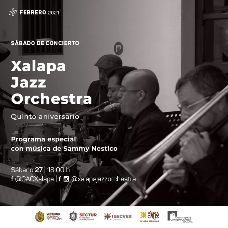 La GACX invita a la presentación virtual de la Xalapa Jazz Orchestra