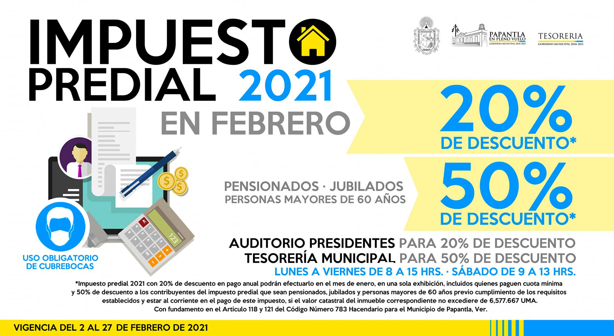 Ayuntamiento de Papantla anunció prórroga para el pago del impuesto predial