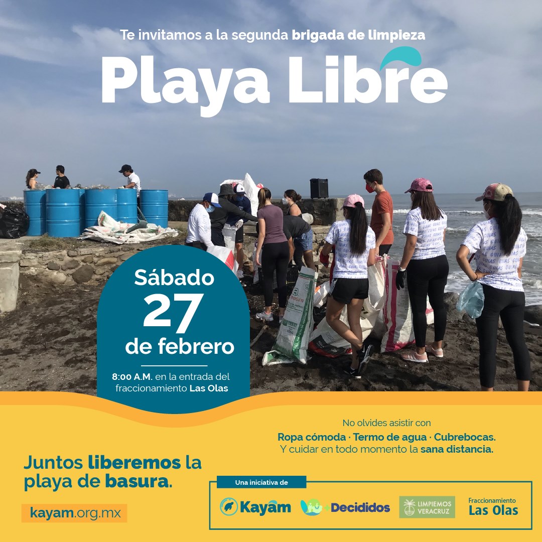 Invitan a jornada de limpieza de playa en municipio de Alvarado