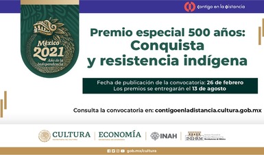 Secretaría de Cultura convoca al Premio Especial 500 Años: Conquista y Resistencia Indígena