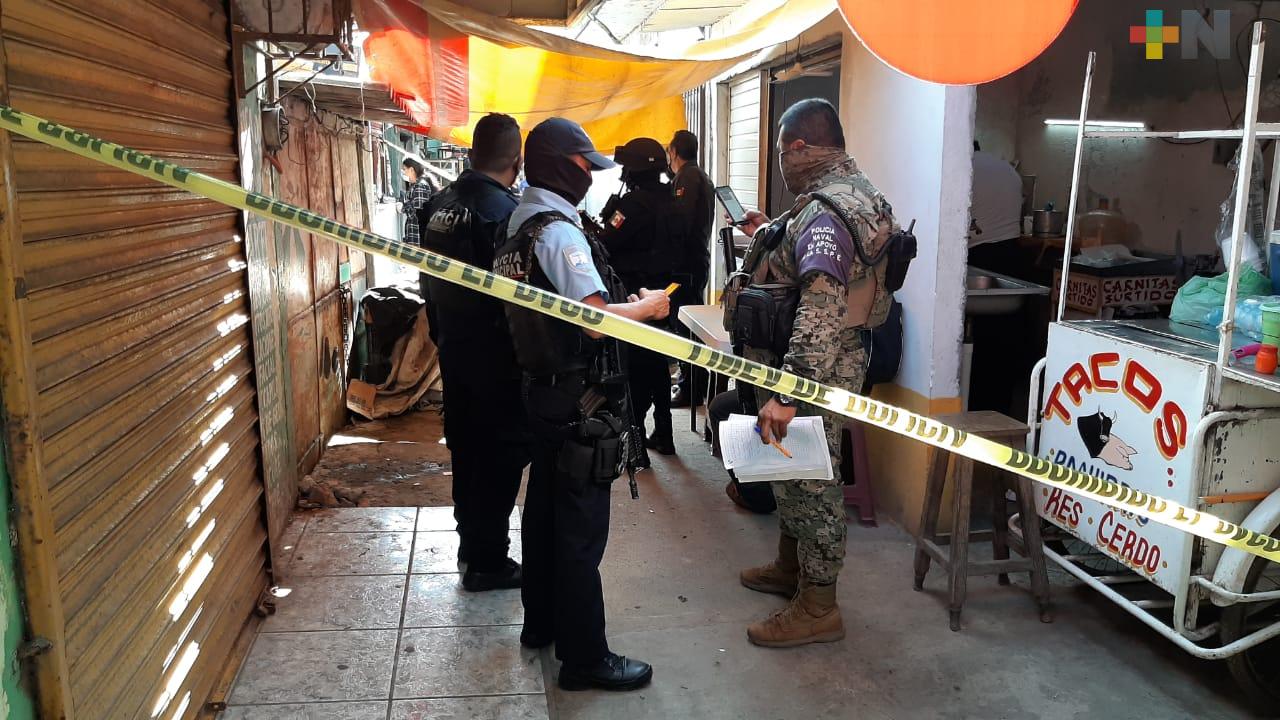 Encuentran hombre muerto en mercado Malibrán de Veracruz