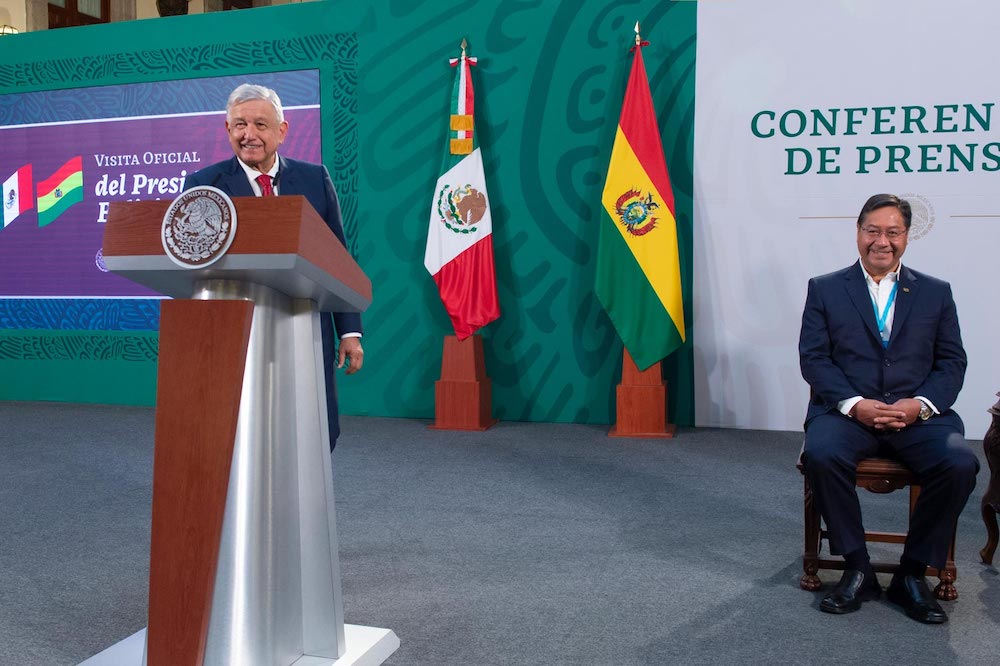 Presidentes de México y Bolivia refrendan objetivos en común e interés por fortalecer relación bilateral
