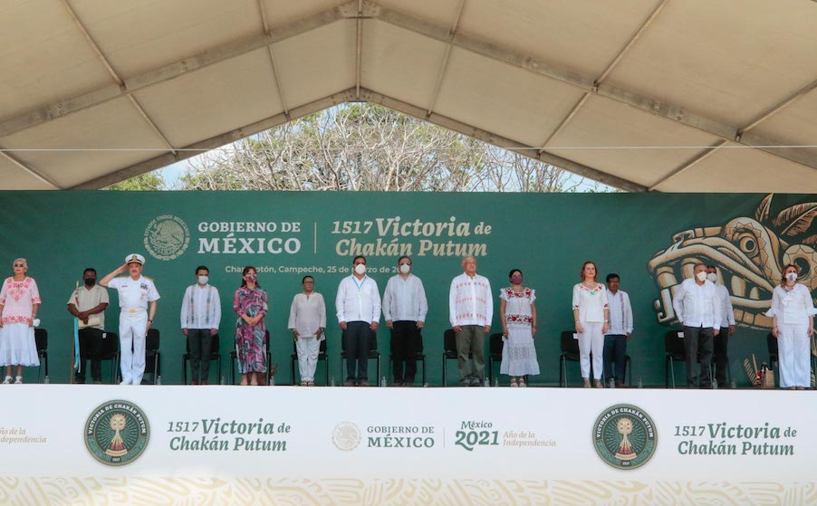 Cuarta Transformación no admite discriminación ni racismo, afirma presidente en conmemoración de la victoria de Chakán Putum