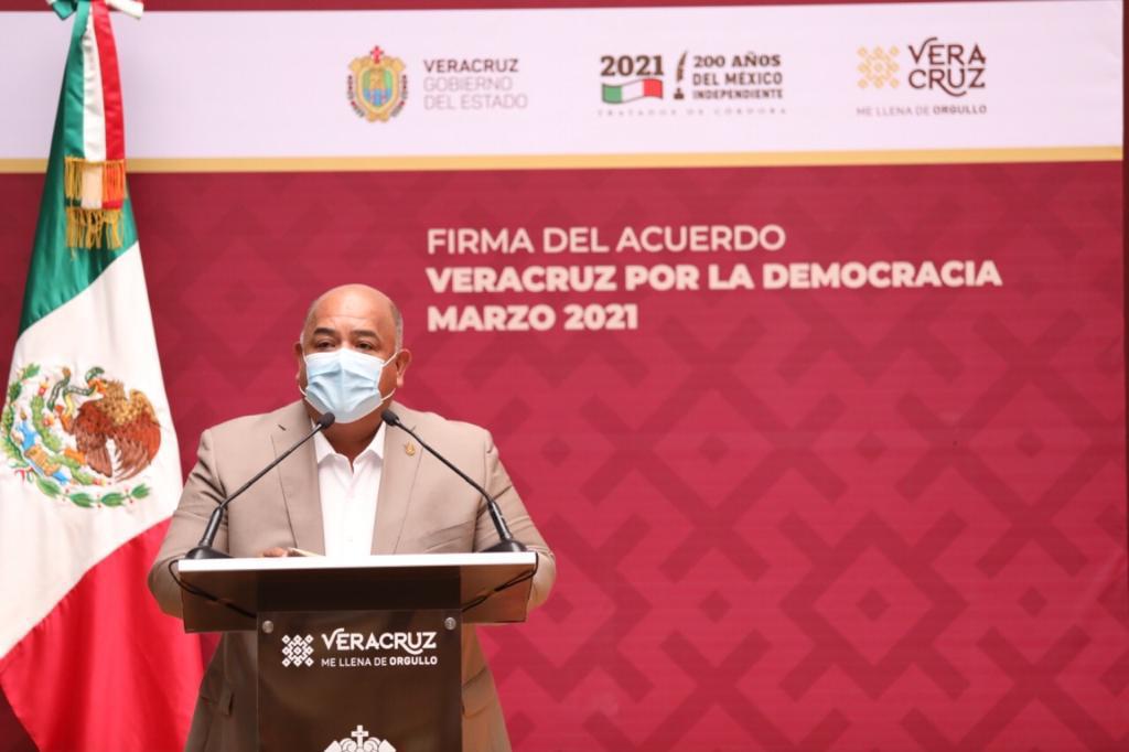 Fuerzas e instituciones políticas se suman al Acuerdo Veracruz por la Democracia 2021