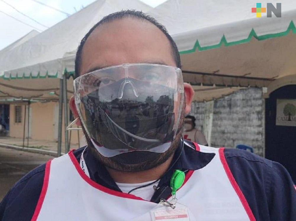 Cruz Roja delegación Coatzacoalcos realizó recorridos en módulos de vacunación