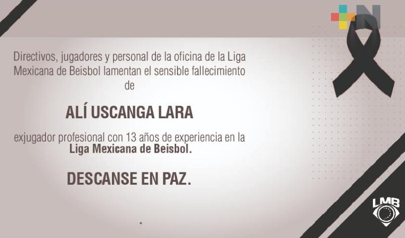Luto en beisbol nacional, falleció el veracruzano Alí Uscanga