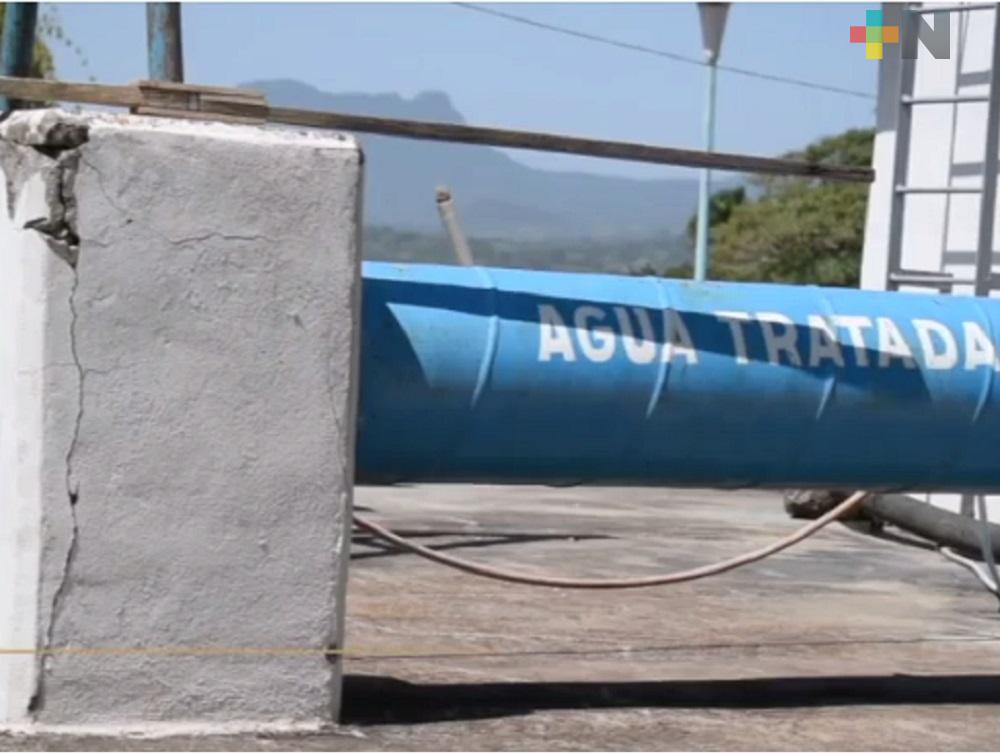 Comisión del Agua del Estado de Veracruz realizó ampliación y rehabilitación de planta potabilizadora de Cerro Azul