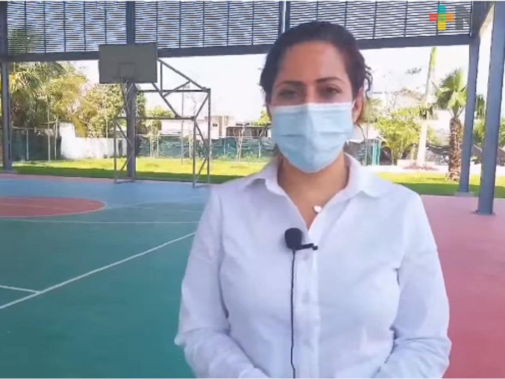 Con inversión tripartita se construye Centro de Desarrollo Comunitario y un módulo deportivo en Coatzacoalcos: Tania Cruz