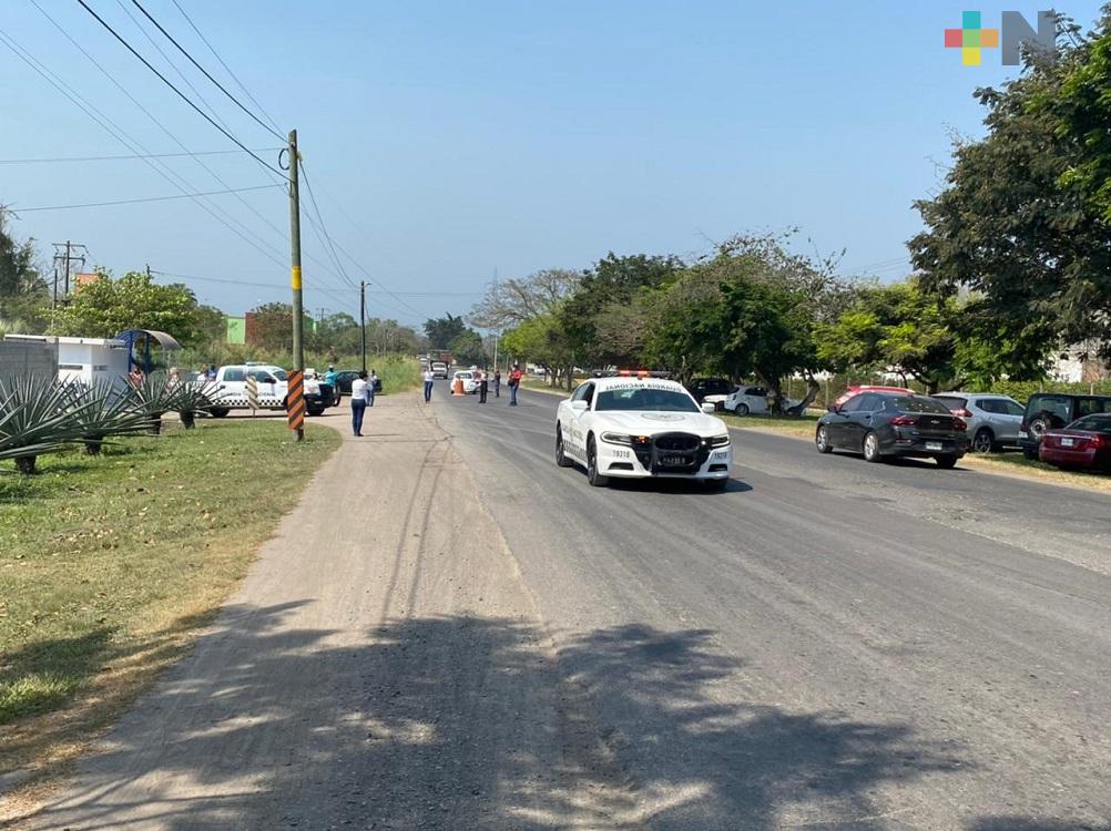 Dan banderazo de inicio de operativo Semana Santa 2021  en Martínez de la Torre